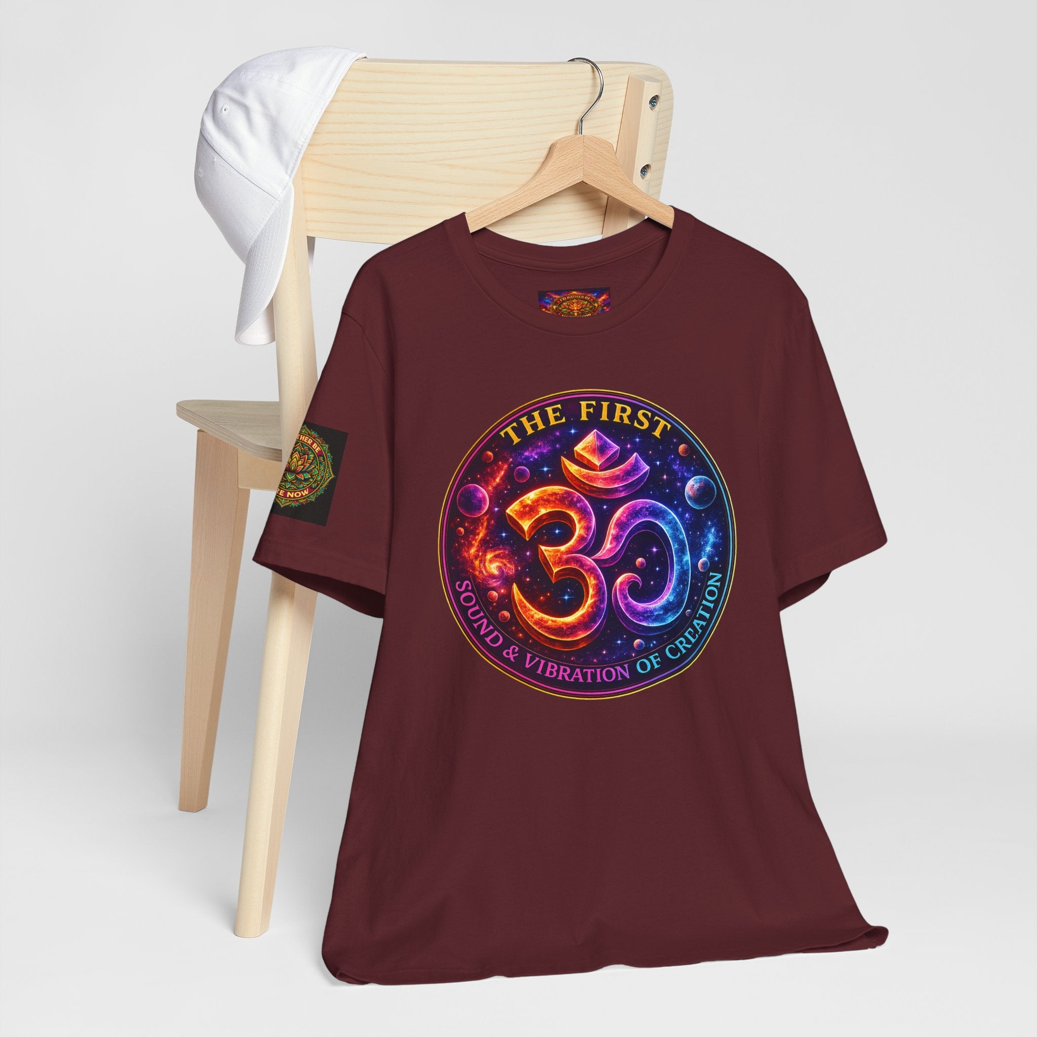 Om — The First Sound & Vibration of Creation T-Shirt Unisex Jersey Short Sleeve Tee