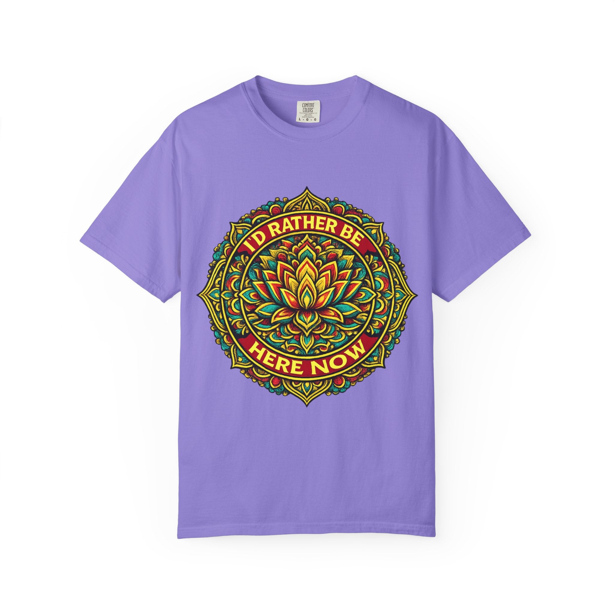 I'D RATHER BE HERE NOW Signature Logo Tee
