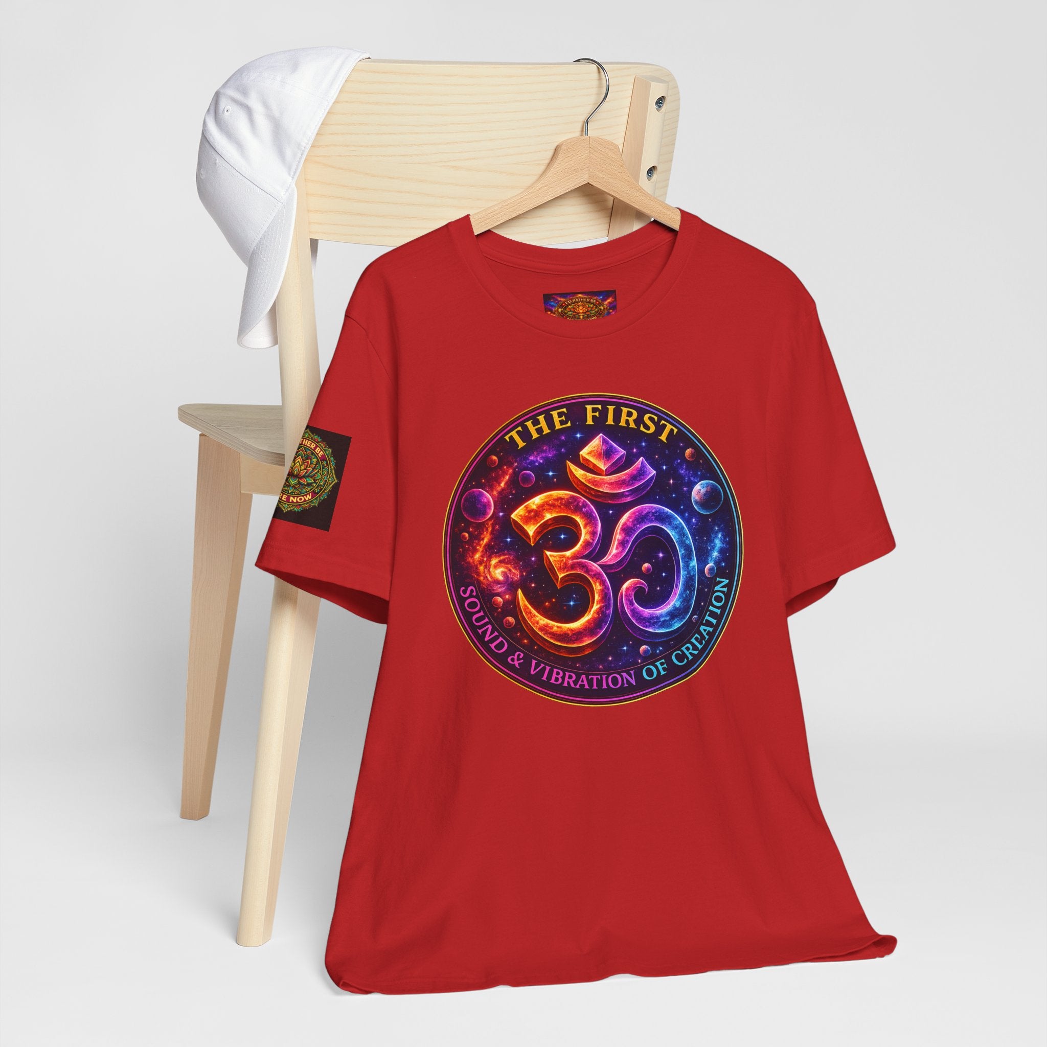 Om — The First Sound & Vibration of Creation T-Shirt Unisex Jersey Short Sleeve Tee