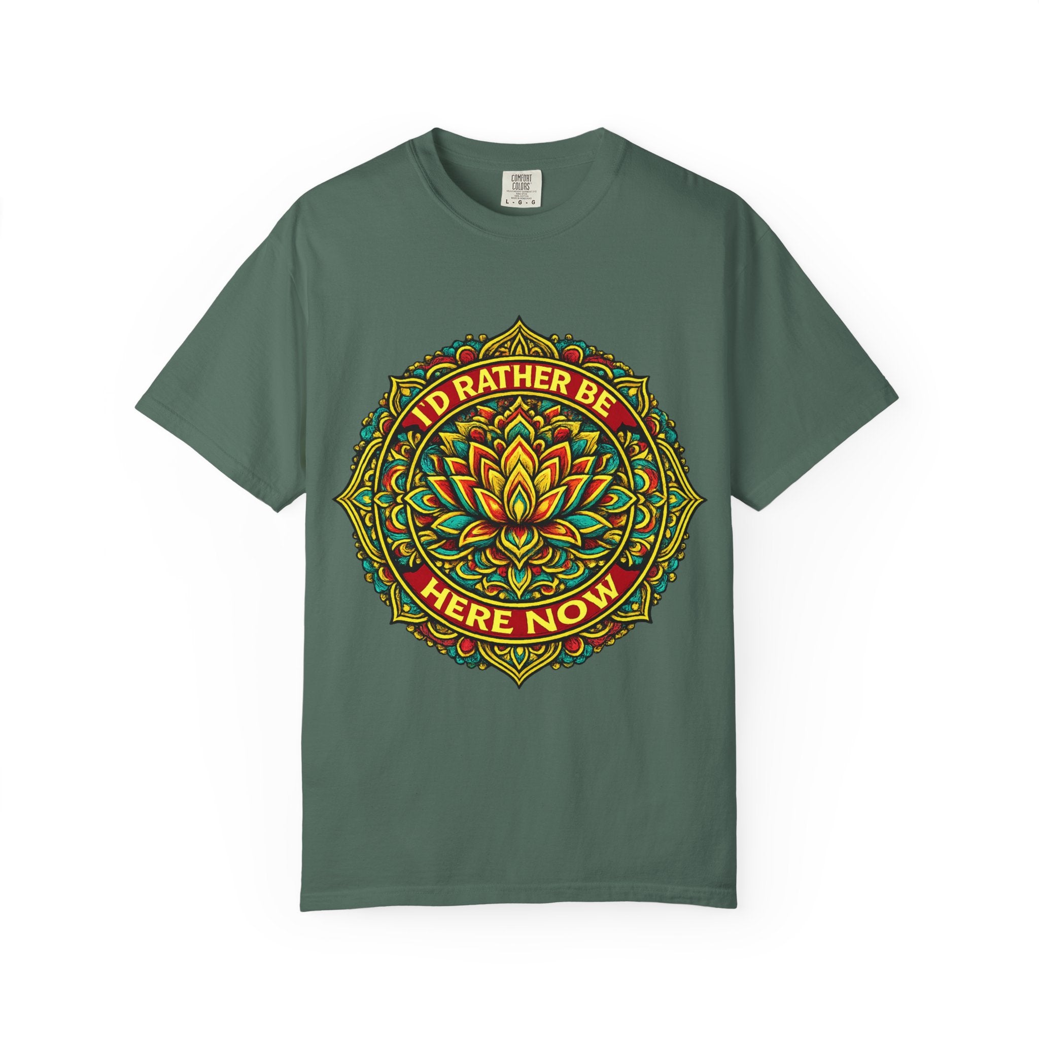 I'D RATHER BE HERE NOW Signature Logo Tee