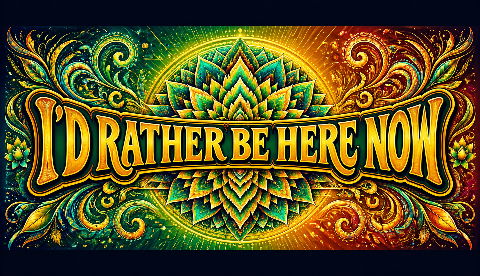 I'd Rather Be Here Now- Signature Lotus (You're Already Here)