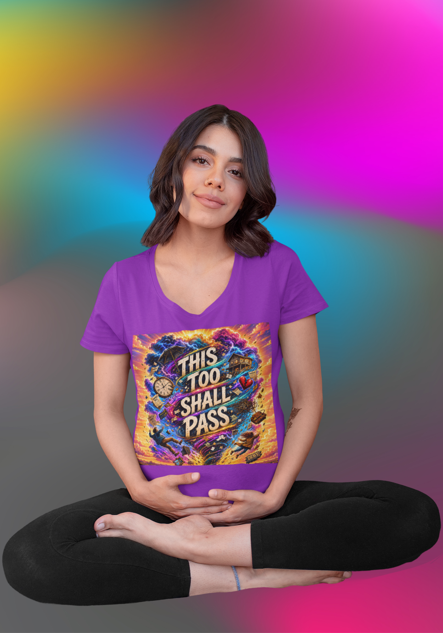 This Too Shall Pass Tee | Storm and sunrise Shirt | Bella + Canvas