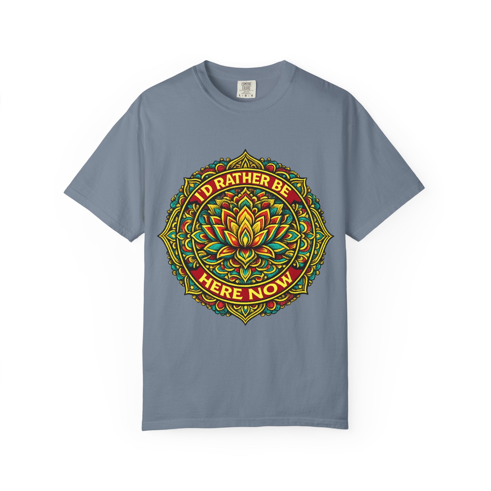 I'D RATHER BE HERE NOW Signature Logo Tee
