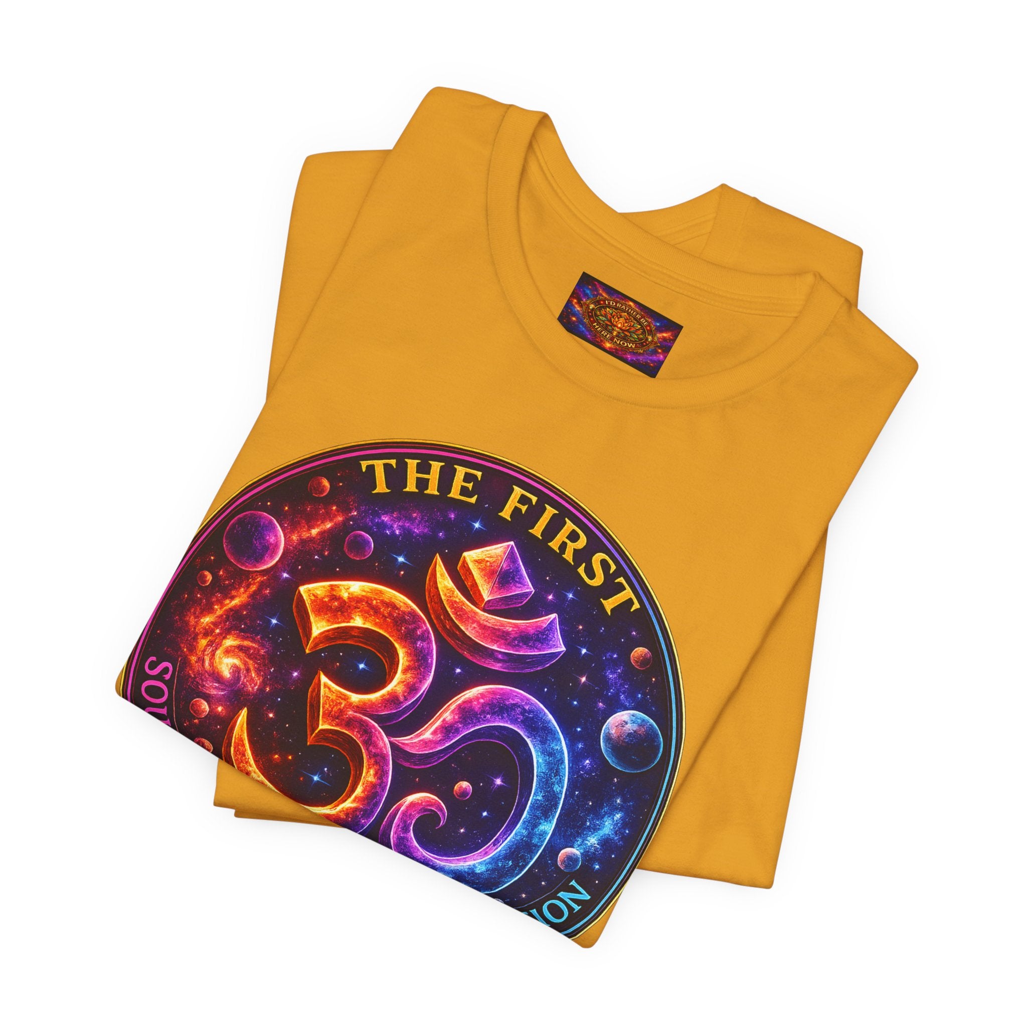Om — The First Sound & Vibration of Creation T-Shirt Unisex Jersey Short Sleeve Tee