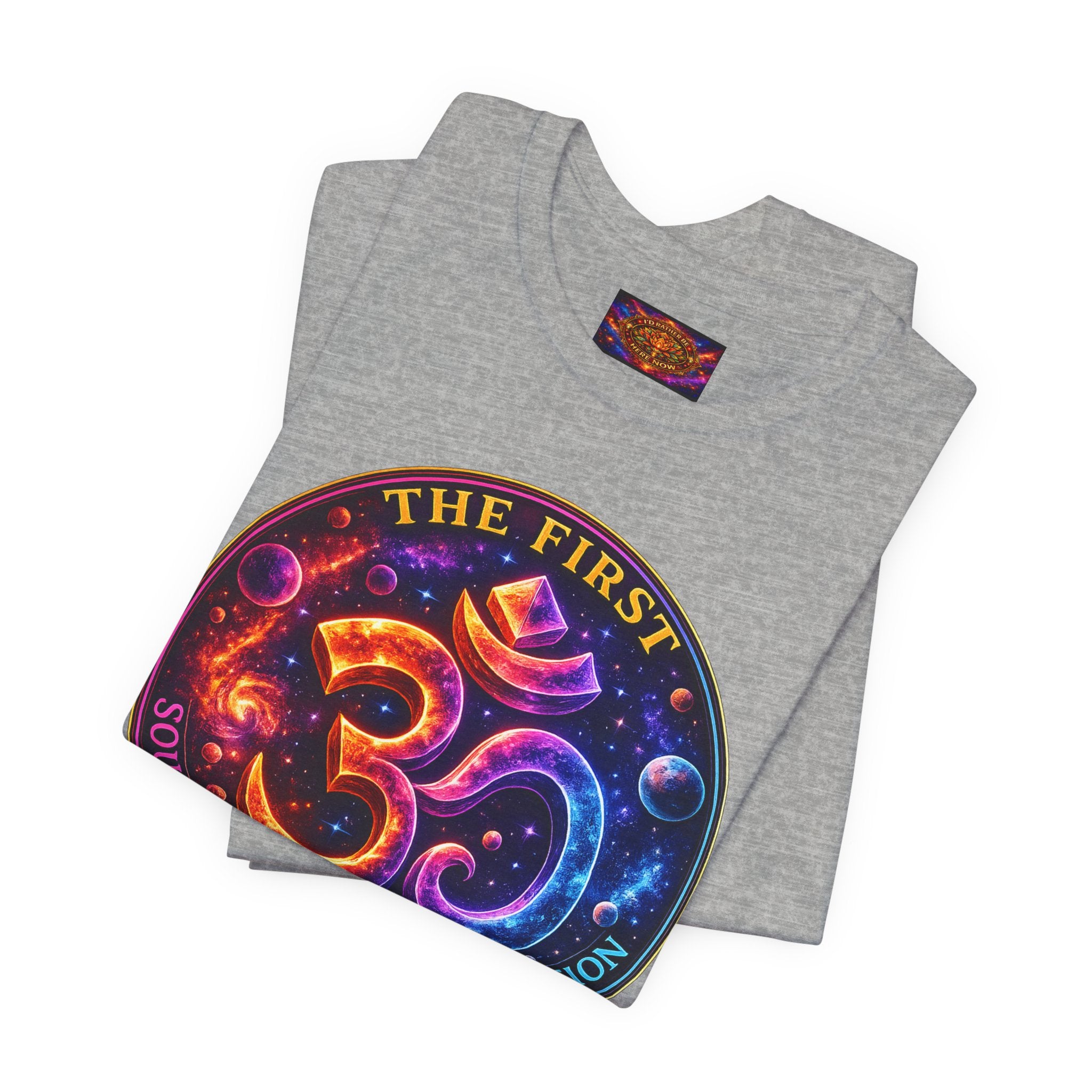 Om — The First Sound & Vibration of Creation T-Shirt Unisex Jersey Short Sleeve Tee