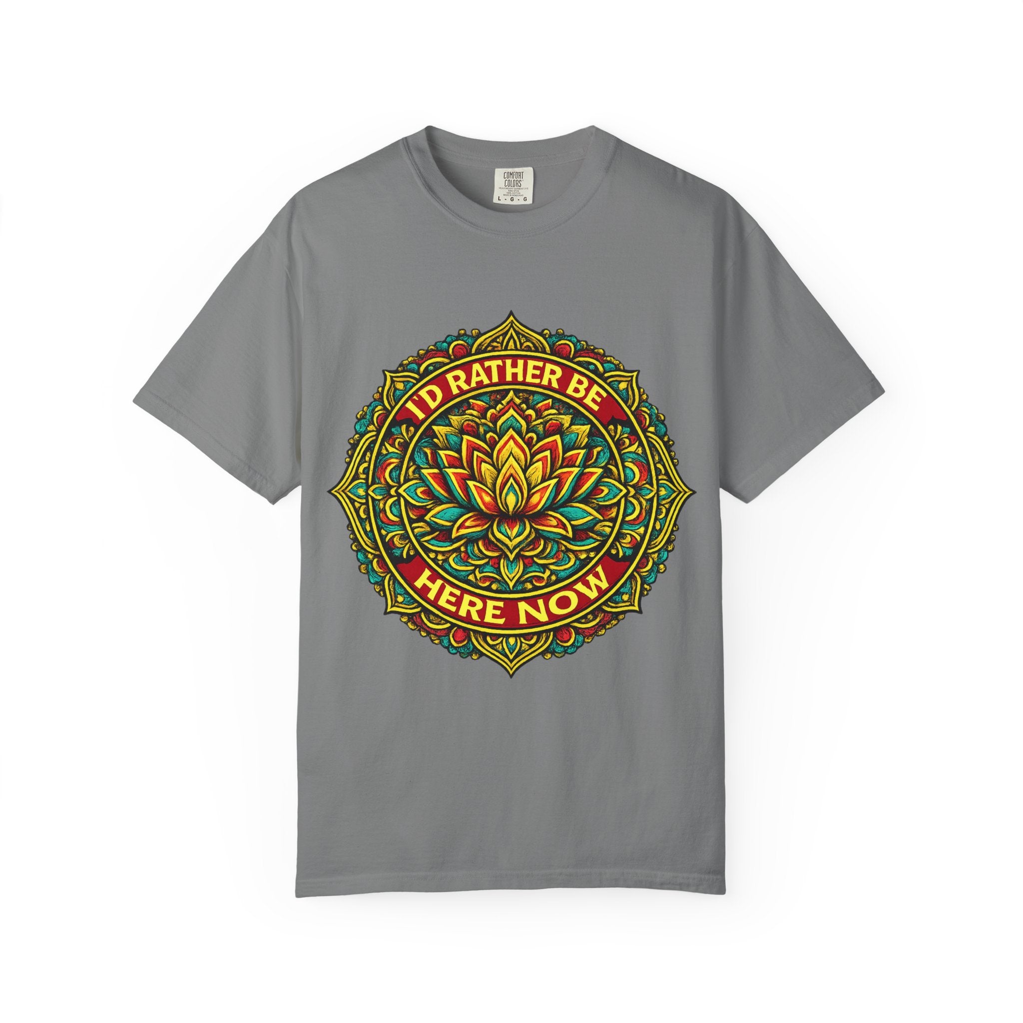 I'D RATHER BE HERE NOW Signature Logo Tee