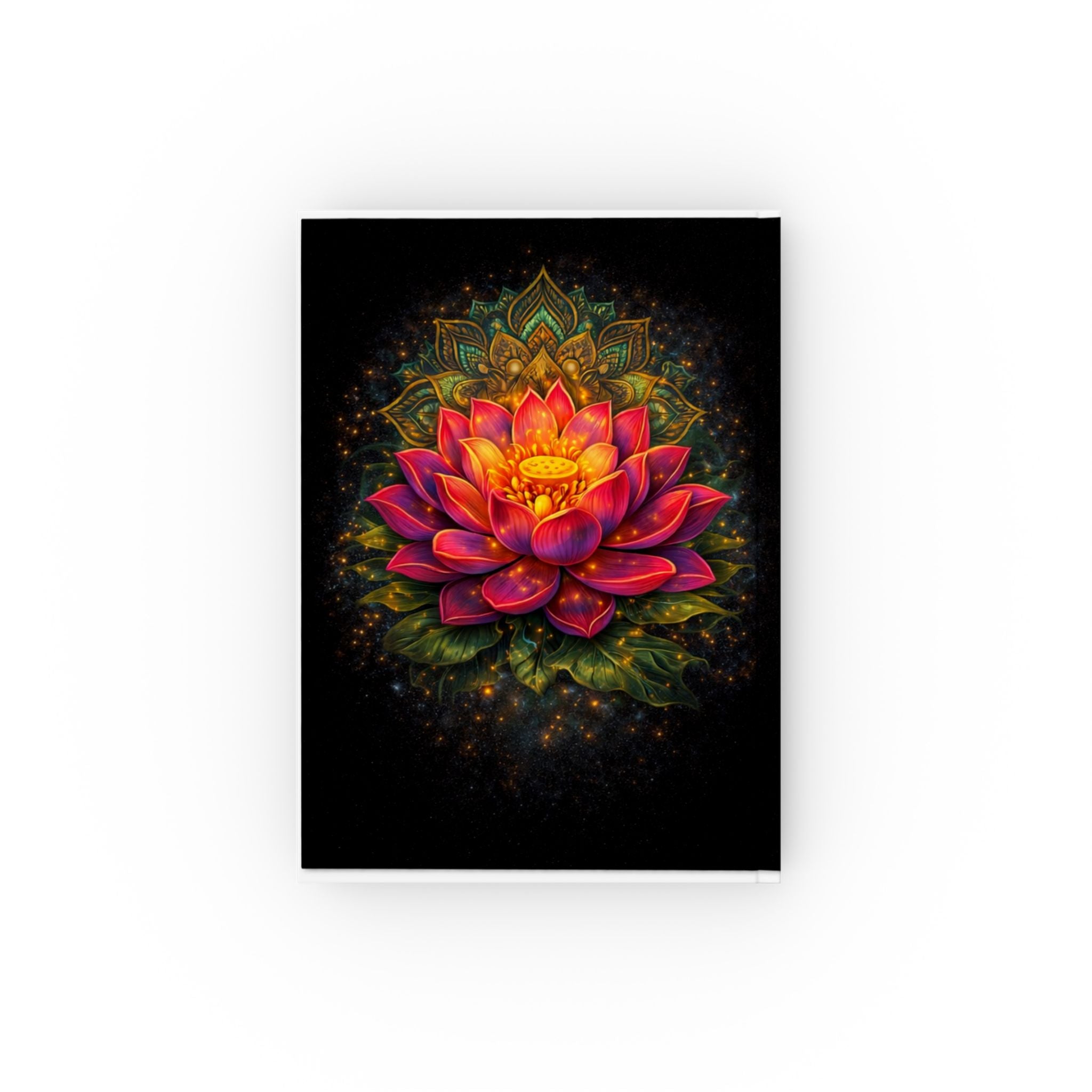 I’D RATHER BE HERE NOW™ Lotus Mandala Hardcover Journal (Lined, Blank or Graph)
