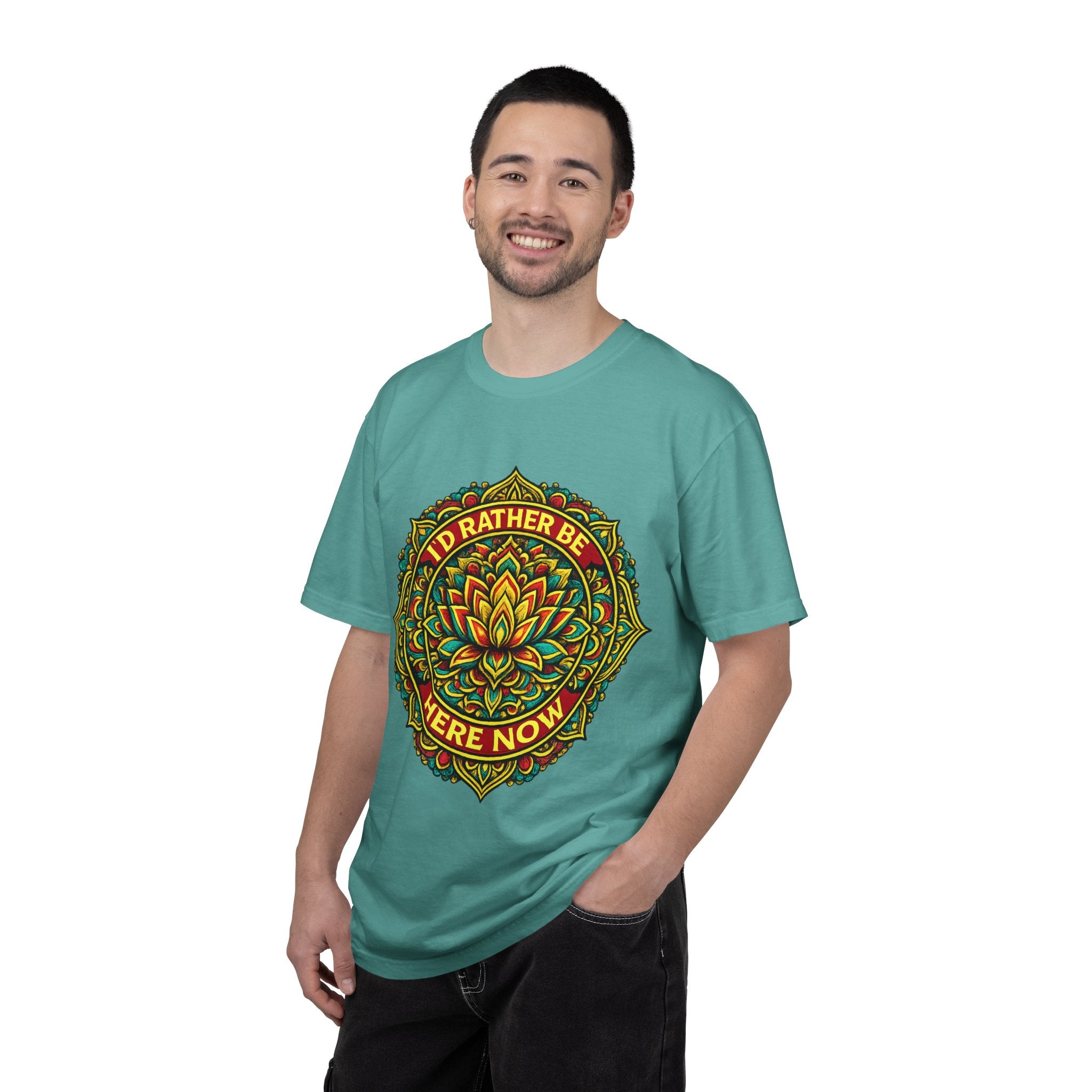 I'D RATHER BE HERE NOW Signature Logo Tee