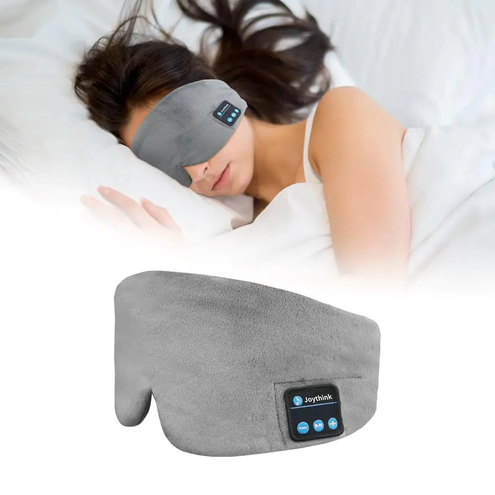 Joythink Sleep Headphones Silk SleeI 9p Mask Adjustable Earbuds Wireless Bluetooth 5.3 Sleeping Eye Mask Travel Airplane Meditation Night Shift Music Eye Cover